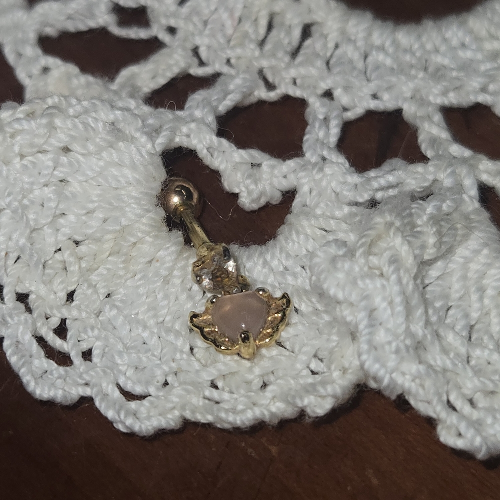 NWOT Gold and Pink Nose Ring
